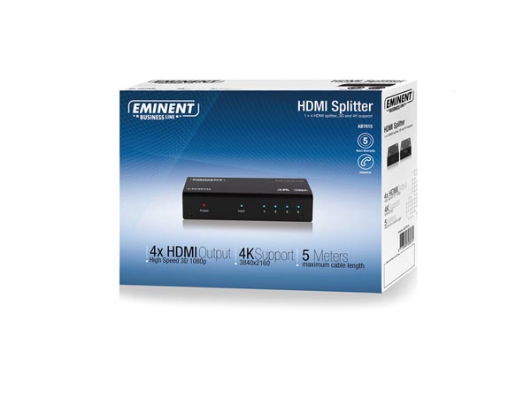 1 x 4 HDMI SPLITTER, 3D and 4K support (ALU12G) 1 x 4 HDMI SPLITTER, 3D and 4K support (ALU12G)