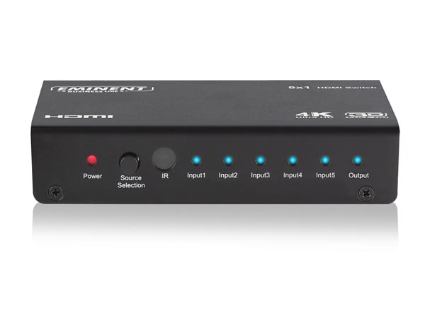5 X 1 HDMI SWITCH, 3D AND 4K SUPPORT (ALU16G) - Click Image to Close 5 X 1 HDMI SWITCH, 3D AND 4K SUPPORT (ALU16G) - Click Image to Close
