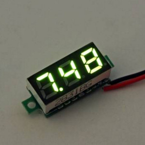 0.28 Inch 2.5V-30V Mini Digital Voltmeter, Green (AMG65G) 0.28 Inch 2.5V-30V Mini Digital Voltmeter, Green (AMG65G)