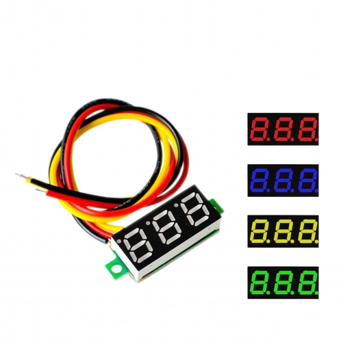 0.28 Inch 2.5V-30V Mini Digital Voltmeter, Red (AMG67G) 0.28 Inch 2.5V-30V Mini Digital Voltmeter, Red (AMG67G)
