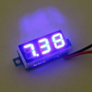 0.28 Inch 2.5V-30V Mini Digital Voltmeter, Blue (AMG70G) 0.28 Inch 2.5V-30V Mini Digital Voltmeter, Blue (AMG70G)