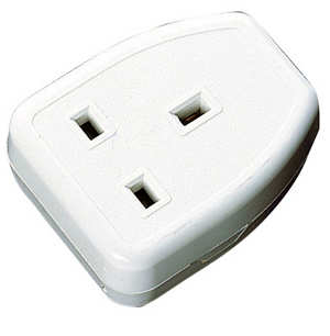 White 1 Gang 13 A Extension Socket Only (APA34G)