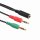 (image for) 3.5mm Splitter 2M to 1F Mic Audio Adapter Cable (ALU78G)