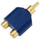 (image for) RCA Gold plated plug - 2x RCA skts (AMJ36G)