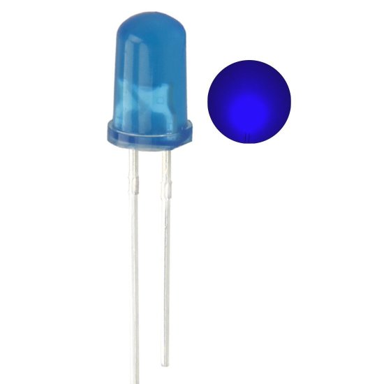 (image for) LED 5mm Diffused Ultra Blue, 50 (LED542)