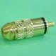 (image for) RCA Plug Gold 5mm Black (PLP051)