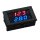(image for) Dual Red Blue LED Digital Volt Meter +Ampmeter 10A (AMH09G)