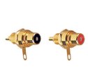 (image for) Quality Gold Plated Phono Chassis Socket, Pair (AMG98G)