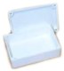 Pot 1 ABS Box, White Unribbed (PCI32S) (image for) Pot 1 ABS Box, White Unribbed (PCI32S)
