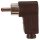 (image for) RCA Plug Right Angled, Black (PLP010)