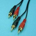 (image for) Twin RCA-type M-M Gold 0.9m (ALD011)