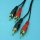 (image for) Twin RCA-type M-M Gold 0.9m (ALD011)