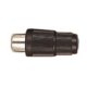 (image for) RCA/Phono Black plastic socket inline (ANP85G)