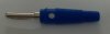 4mm High Quality Solderless Banana Plug, Blue (BCM02G) (image for) 4mm High Quality Solderless Banana Plug, Blue (BCM02G)