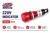 Red Round Indicator 220v (LED913) (image for) Red Round Indicator 220v (LED913)