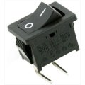 (image for) Rocker switch black/white 2 pin 6A (SWR067)