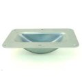 (image for) Recessed Castor Dish, Zinc (PEN04G)