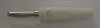 4 mm High Quality Solderless Banana Plug, White (BCM05G) (image for) 4 mm High Quality Solderless Banana Plug, White (BCM05G)