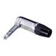 (image for) 6.35mm Stereo Slimline Right Angled Jack Plug (APR28G)