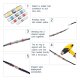 (image for) Heat shrinkable waterproof wiring pipes white x2 (TML503)