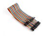 40 PINS 30 cm MALE TO MALE JUMPER WIRE(FLAT CABLE) (ARD96E) (image for) 40 PINS 30 cm MALE TO MALE JUMPER WIRE(FLAT CABLE) (ARD96E)
