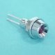 (image for) LED 3mm Red in Chrome Holder (LED901)
