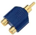 (image for) RCA Gold plated plug - 2x RCA skts (AMJ36G)