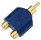(image for) RCA Gold plated plug - 2x RCA skts (AMJ36G)