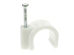 (image for) Round Cable Clip, White, 10mm (SBH25S)