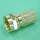 (image for) F Plug Twist-on RG6 Gold (CNF006)