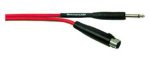 (image for) XLR Socket to 6.35 mm Mono Jack, Red 6m (ANV10G)