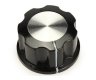 (image for) Knob Black with silver top 19.5mm (ANN71G)