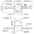 (image for) LED 2.25mm Axial Yellow (LED222)