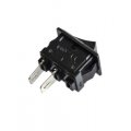 (image for) MINI Black Rocker switch 2 pin 3A (SWR066)