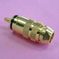 (image for) RCA Plug Gold 7mm Black (PLP055)