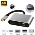 (image for) USB C TO HUB PD HDTV+VGA+USB (AMH45G)