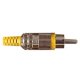 (image for) RCA/Phono Yellow hi-grade metal plug (ANP75G)