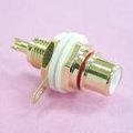 (image for) RCA Gold Insulated Panel Socket Red (PLP124)