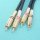 (image for) HQ Gold Twin RCA-type M-M, 3.5m (ALD023)