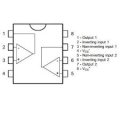 (image for) LF353 - Dual low noise Jfet input Opamp (SEN96H)