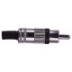 (image for) RCA/Phono Black hi-grade metal plug (ANP74G)