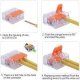 (image for) Orange Quick Connector 3 way WAGO (WRA034)