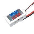 (image for) White Dual Red Blue LEDDigital Volt + Ampmeter (AMH11G)