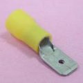 (image for) 6.25mm Part-Insulated Male Discon Yellow 6-pack (TML331)