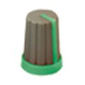 (image for) Rubber Touch Knob, Green (ANN76G)