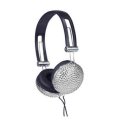 Silver Crystal Effect Bling Stereo Headphones (ALV36G)