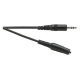 (image for) Stereo 3.5mm M-F, 1m, screened lead (ALT21G)