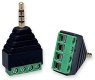 (image for) 2.5mm 4way Stereo Plug with screw terminal block (PLJ204)