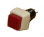 (image for) White/Red Push Switch Momentary (SWP054)