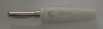 (image for) 4 mm High Quality Solderless Banana Plug, White (BCM05G)